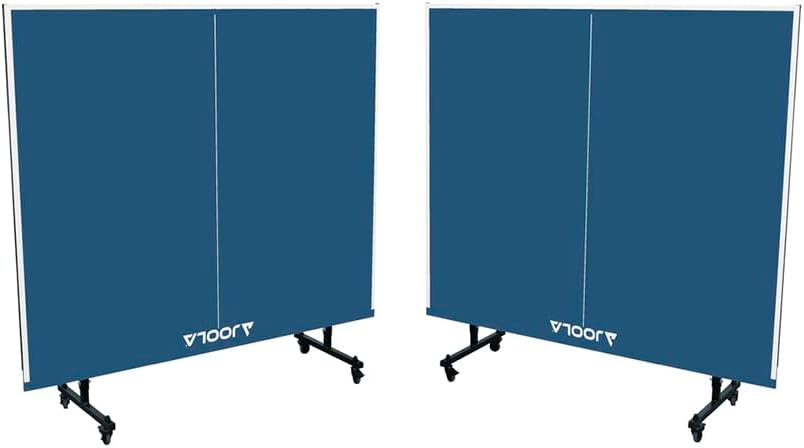 JOOLA Tischtennisplatte Inside 13 Tischtennistisch Indoor klappbares Untergestell – Schneller Aufbau-inklusive Netz, blau, 274 x 152,5 x 76 cm