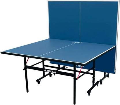 JOOLA Tischtennisplatte Inside 13 Tischtennistisch Indoor klappbares Untergestell – Schneller Aufbau-inklusive Netz, blau, 274 x 152,5 x 76 cm