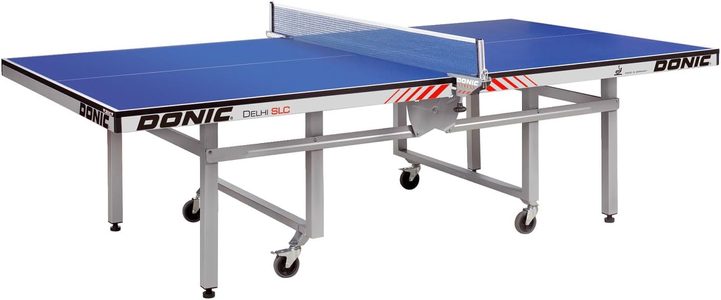 Donic Tischtennisplatte Delhi SLC | ITTF-Zertifiziert | Platzsparend, Made in Germany | DIN EN 14468-1 Klasse A | Feinspan, 22 mm | 110 kg | Maße: 274x152,5x76 cm
