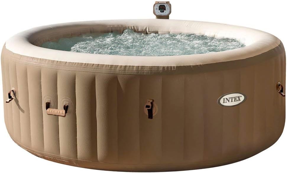 Intex PureSpa Bubble Massage -Ø 196 x 71 cm - 4 Personen - Beige