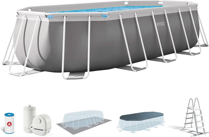 Intex 16.5'X9'X48 Prism Frame Oval Pool Set