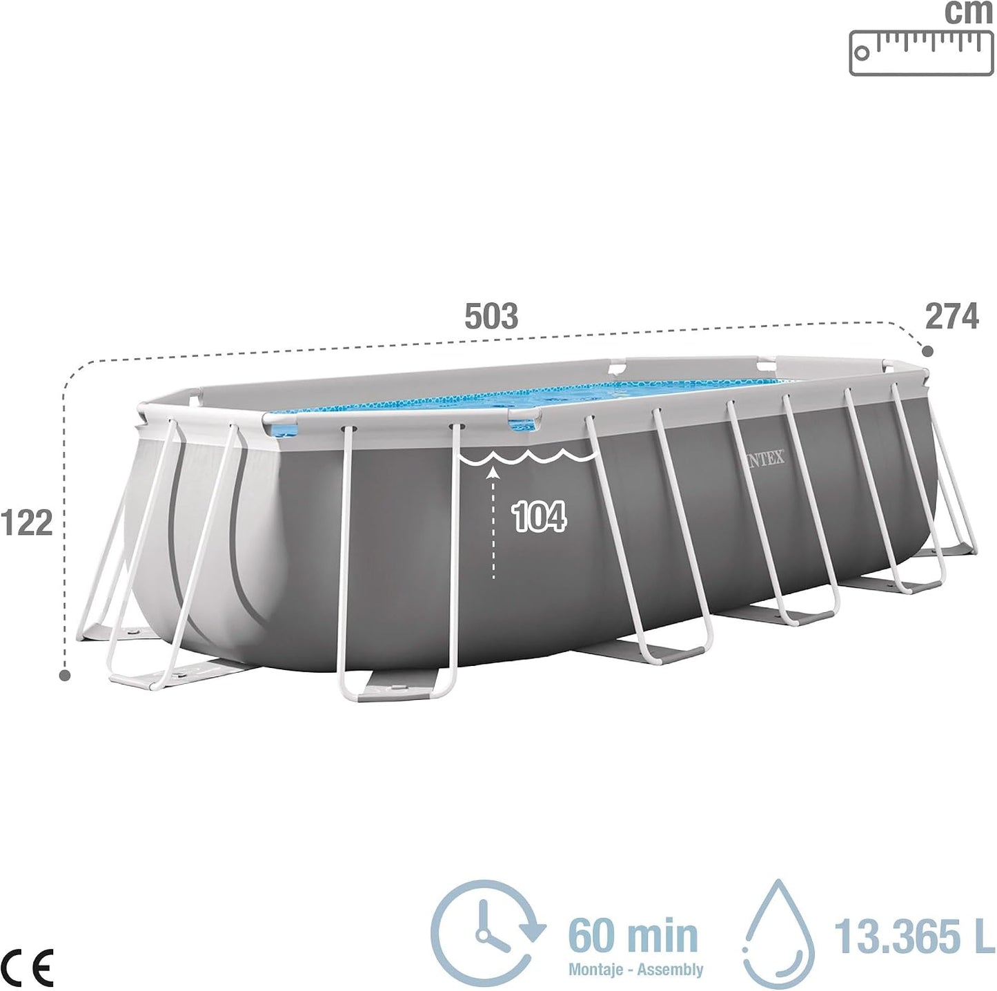 Intex 16.5'X9'X48 Prism Frame Oval Pool Set