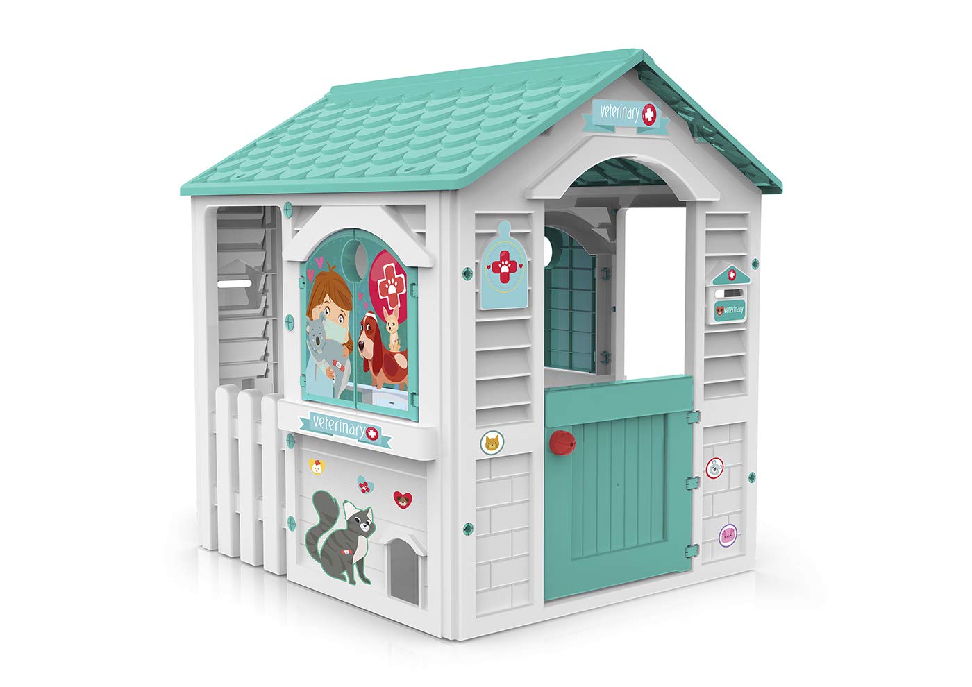 Chicos - Pink Princess Spielhaus Kinder Outdoor | Robuster und langlebiger | Gartenhaus Kinder für Jungen und Mädchen ab 2 Jahren, Rosa (89613)