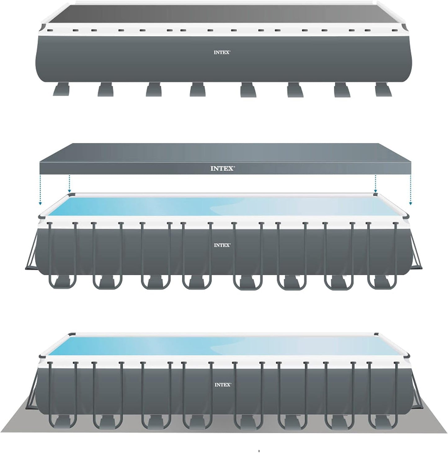 32Ft X 16Ft X 52In Ultra Xtr Rectangular Pool Set