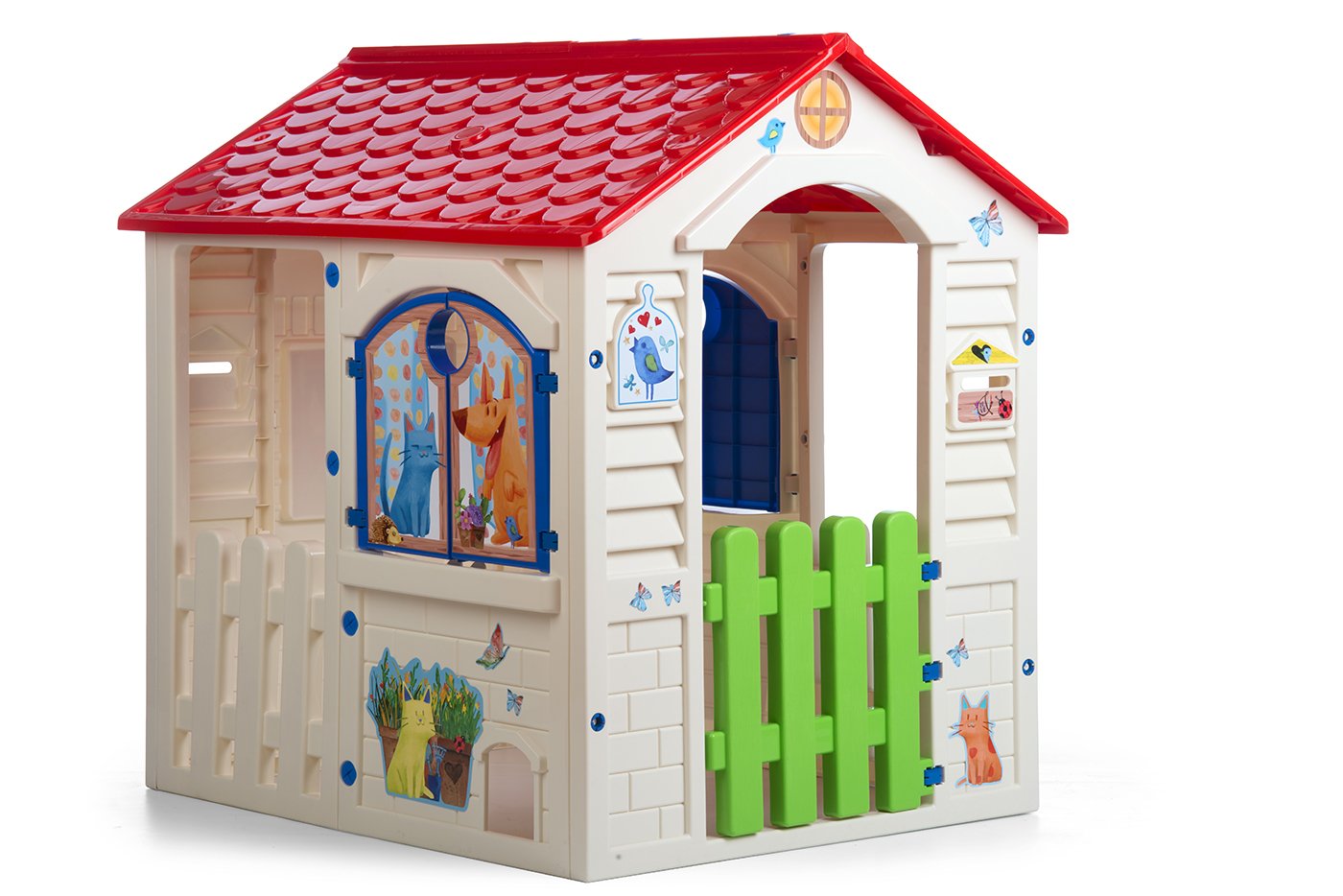 Chicos - Pink Princess Spielhaus Kinder Outdoor | Robuster und langlebiger | Gartenhaus Kinder für Jungen und Mädchen ab 2 Jahren, Rosa (89613)