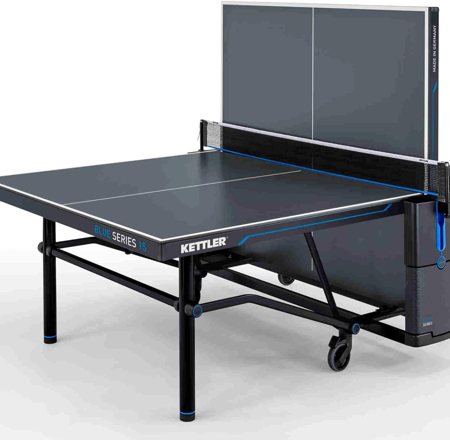 KETTLER K15 Outdoor Profi-Tischtennisplatte | Qualität Made in Germany (TÜV-geprüft) | Wetterfest | Zusammenklappbar & leicht verstaubar | 10mm Melaminharzplatte | Sichere Lieferung | Vormontiert