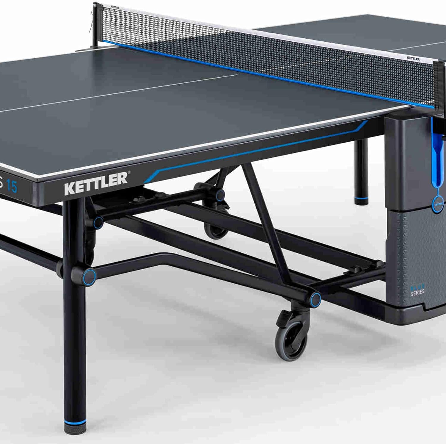 KETTLER K15 Outdoor Profi-Tischtennisplatte | Qualität Made in Germany (TÜV-geprüft) | Wetterfest | Zusammenklappbar & leicht verstaubar | 10mm Melaminharzplatte | Sichere Lieferung | Vormontiert