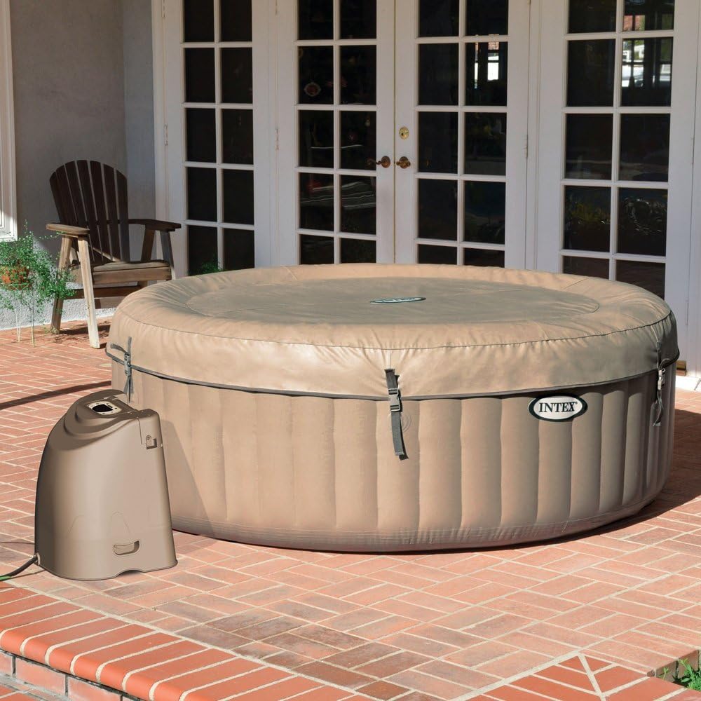 Intex PureSpa Bubble Massage -Ø 196 x 71 cm - 4 Personen - Beige