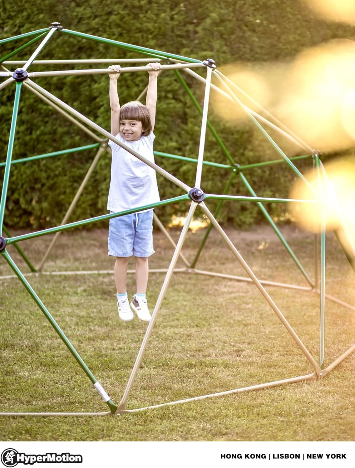 HyperMotion Kletterkuppel für Kinder, Outdoor, Klettergerüst Garten, belastbar bis zu 350 kg, Kletterdom für Jungen und Mädchen ab 3 Jahren, 3,7 m (12 ft) Durchmesser