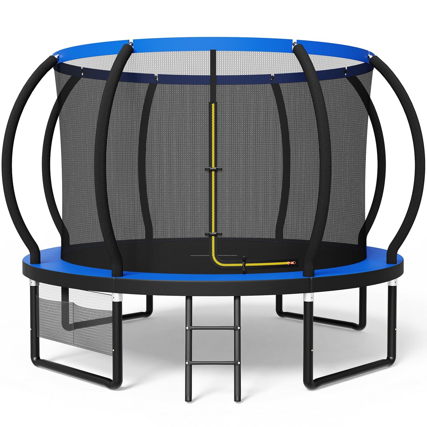 Devoko Trampolin Outdoor Ø 228/305/366/427/488 cm, GS-Zertifikat, Kindertrampolin Gartentrampolin mit Sicherheitsnetz, Rundes Riesentrampolin mit Leiter und Schuhbeutel
