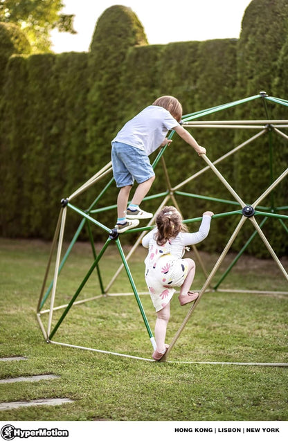 HyperMotion Kletterkuppel für Kinder, Outdoor, Klettergerüst Garten, belastbar bis zu 350 kg, Kletterdom für Jungen und Mädchen ab 3 Jahren, 3,7 m (12 ft) Durchmesser