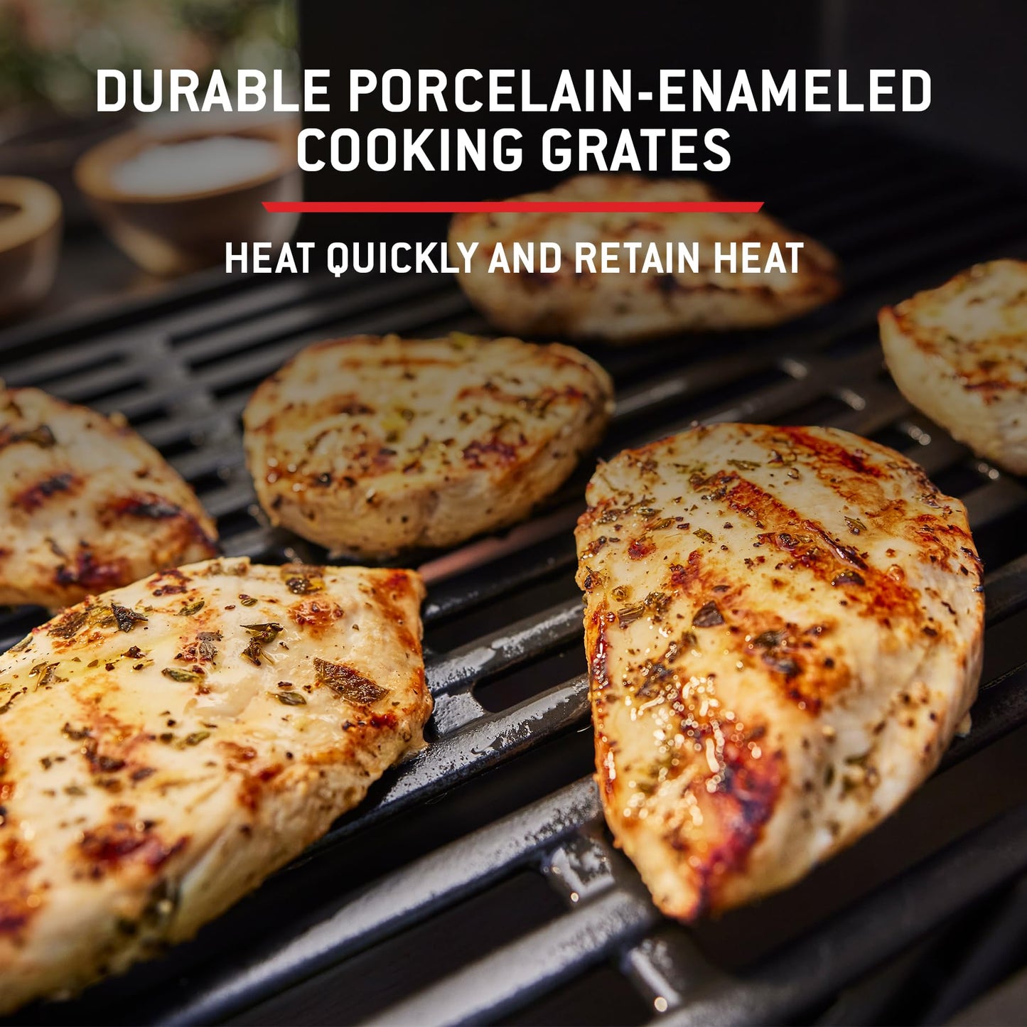 Weber Genesis E-325 Natural Gas Grill for Outdoor Cooking, 3 Burners, Black – Porcelain-Enameled, Cast-Iron Grates, PureBlu Burners & Sear Zone