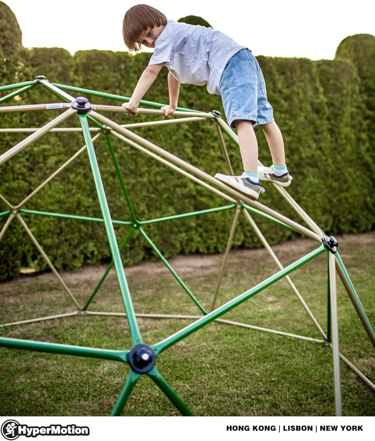 HyperMotion Kletterkuppel für Kinder, Outdoor, Klettergerüst Garten, belastbar bis zu 350 kg, Kletterdom für Jungen und Mädchen ab 3 Jahren, 3,7 m (12 ft) Durchmesser