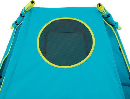 TP Toys Explorer Metall-Klettergerüst mit Plattform und Höhle, TP852, 18 Monate, niedrige 12 Jahre, volle Höhe, Blau, Outdoor-und Gartenspielzeug für Kinder, Climbing Frame