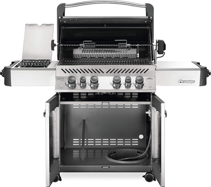 Napoleon P500RSIBPSS-3 Prestige 500 RSIB Propane Gas Grill, sq. in + Infrared Side and Rear Burner, Stainless Steel