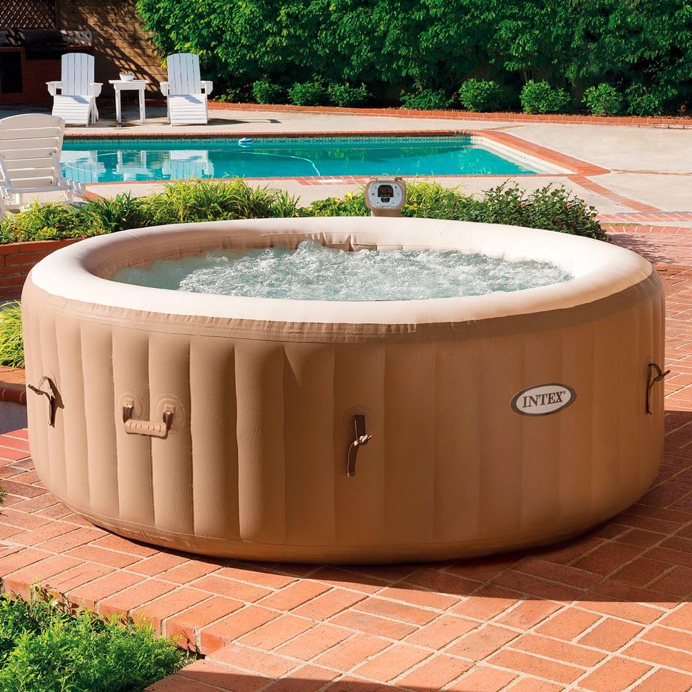 Intex PureSpa Bubble Massage -Ø 196 x 71 cm - 4 Personen - Beige