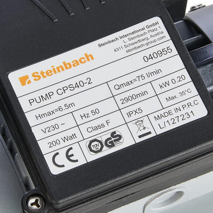 Steinbach Filteranlage Active Balls+ – 040386 – Nicht selbstsaugende Pumpe für Pools mit bis zu 19.000 l – Mit 7-Wege-Ventil mit Verstellhebel und Manometer – Inkl. ca. 300 g Filter Balls
