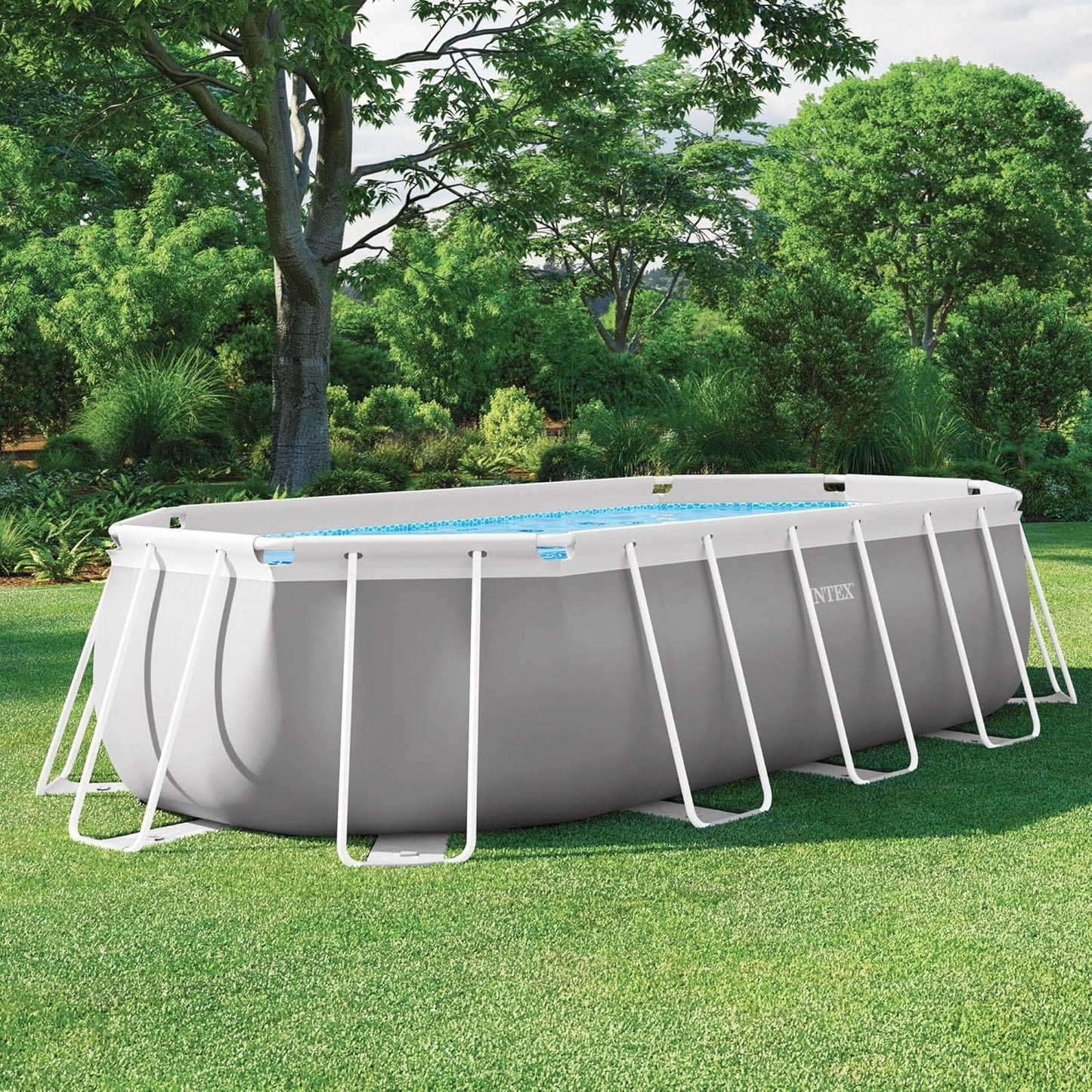 Intex 16.5'X9'X48 Prism Frame Oval Pool Set